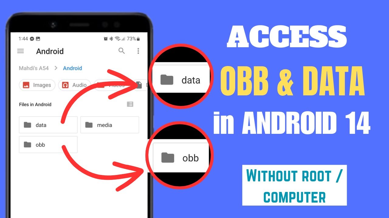 Исправление проблемы с доступом к папке OBB на Android | Редактирование папки Data на Android 13/...