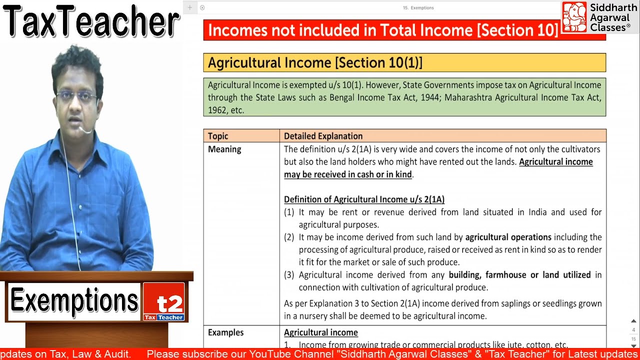 Agricultural Income | Siddharth Agarwal