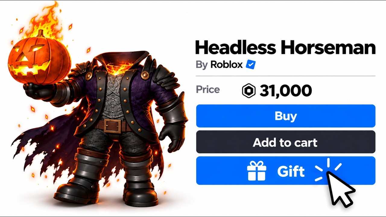 🔴 FREE HEADLESS HORSEMAN GIVEAWAY LIVE 🎃 | ROBLOX HALLOWEEN EVENT!