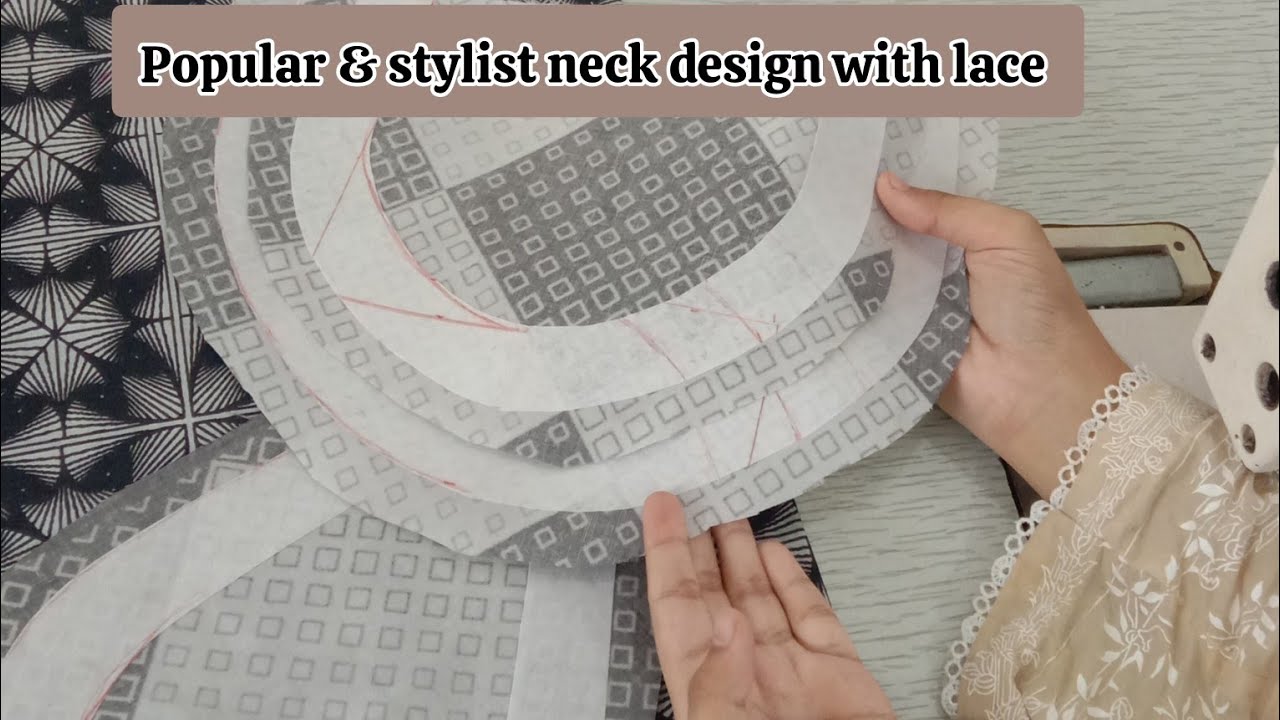 Popular & stylish neck design with lace | latest and Easy gala design cutting And stitching 2025 