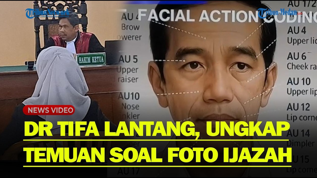 PENGAKUAN DR TIFA di Sidang : Foto itu Memang Betul-betul Bukan Foto Jokowi