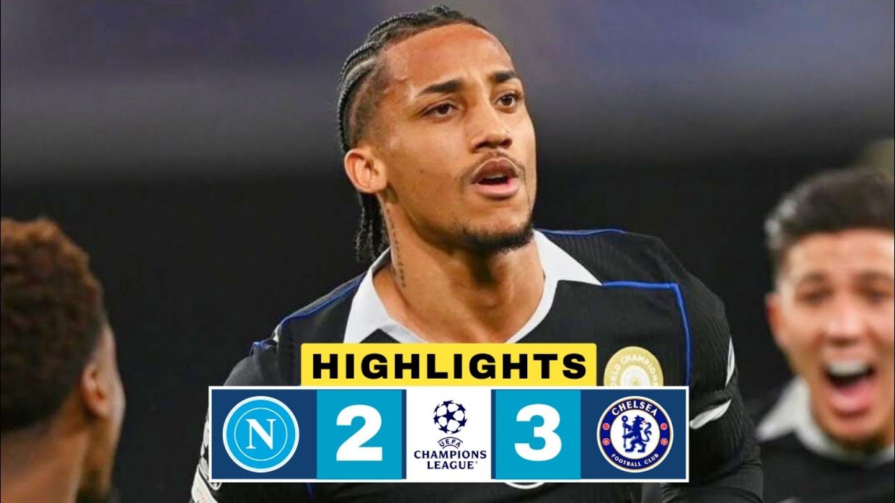 Napoli vs Chelsea 2-3 Highlights | Joao Pedro Goals | UCL 2025-26 | Rasmus Hojlund | Vergara