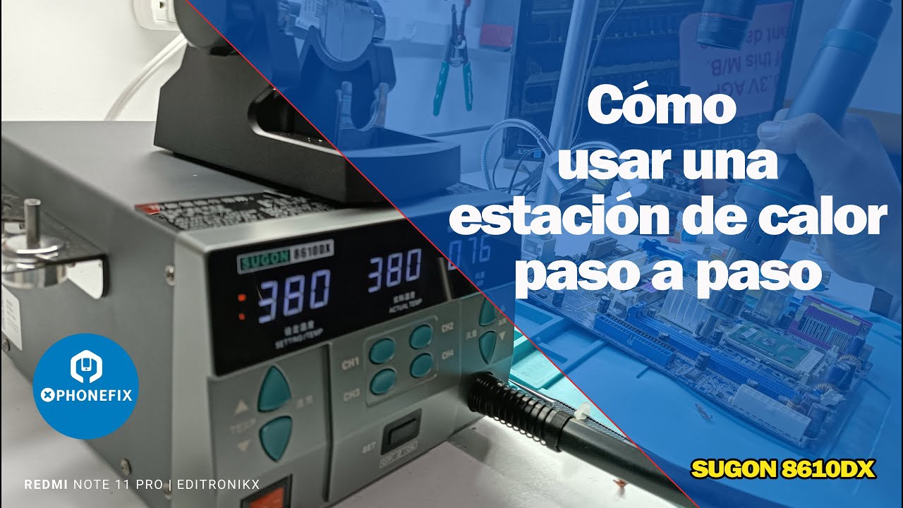 Consejos para el uso correcto de una estación de calor, temperatura recomendada para el Sugon 8610DX