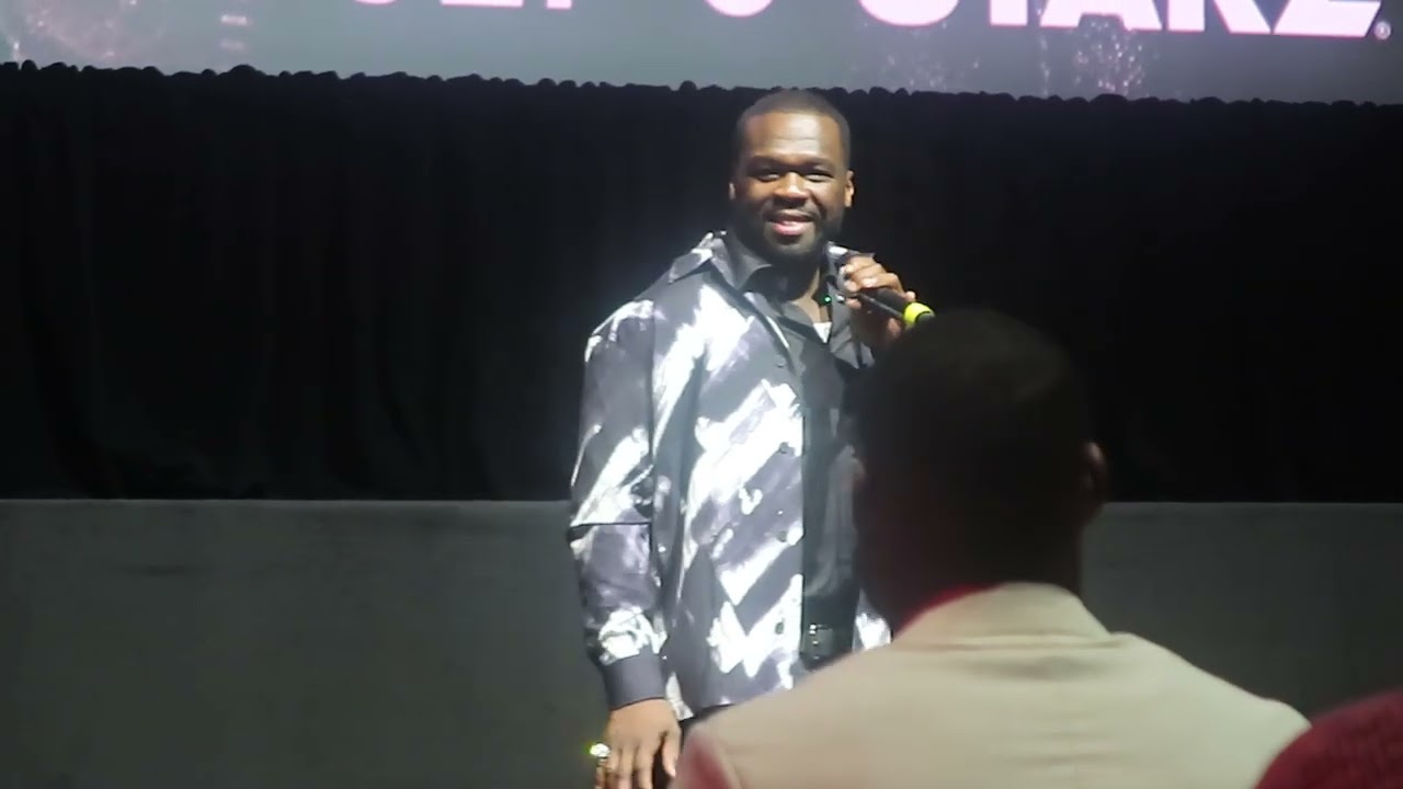 50 Cent makes speech at Power Book II: Ghost Season 4 Premiere and Power 10 anniversary