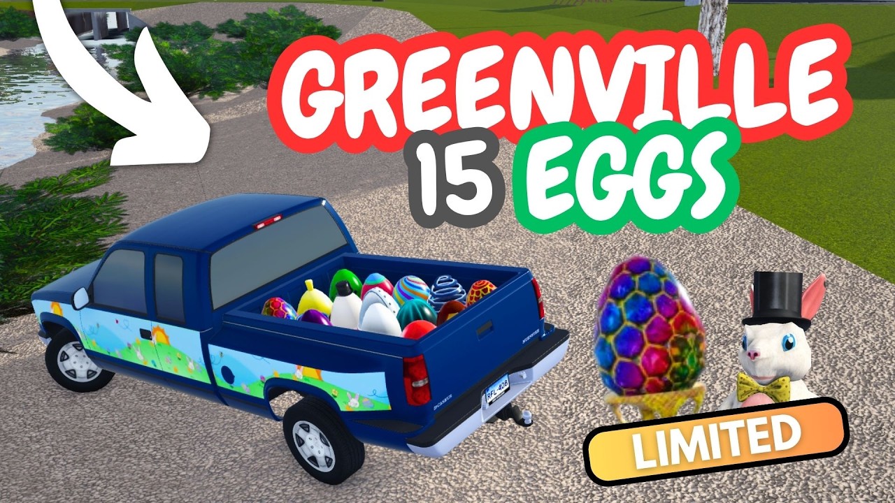 How To FIND ALL 15 EGGS In the GREENVILLE Easter EVENT!