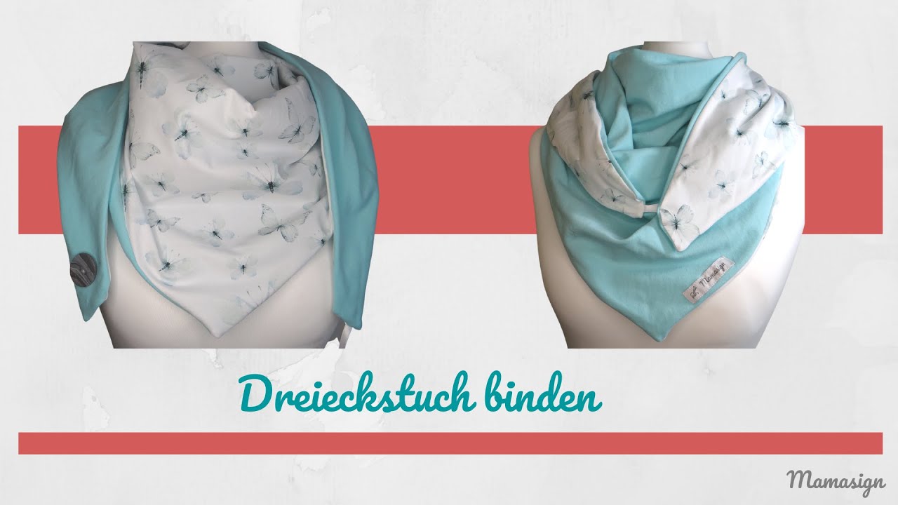 Wie bindest Du das Dreieckstuch mit Knopf richtig? #tuchbinden
