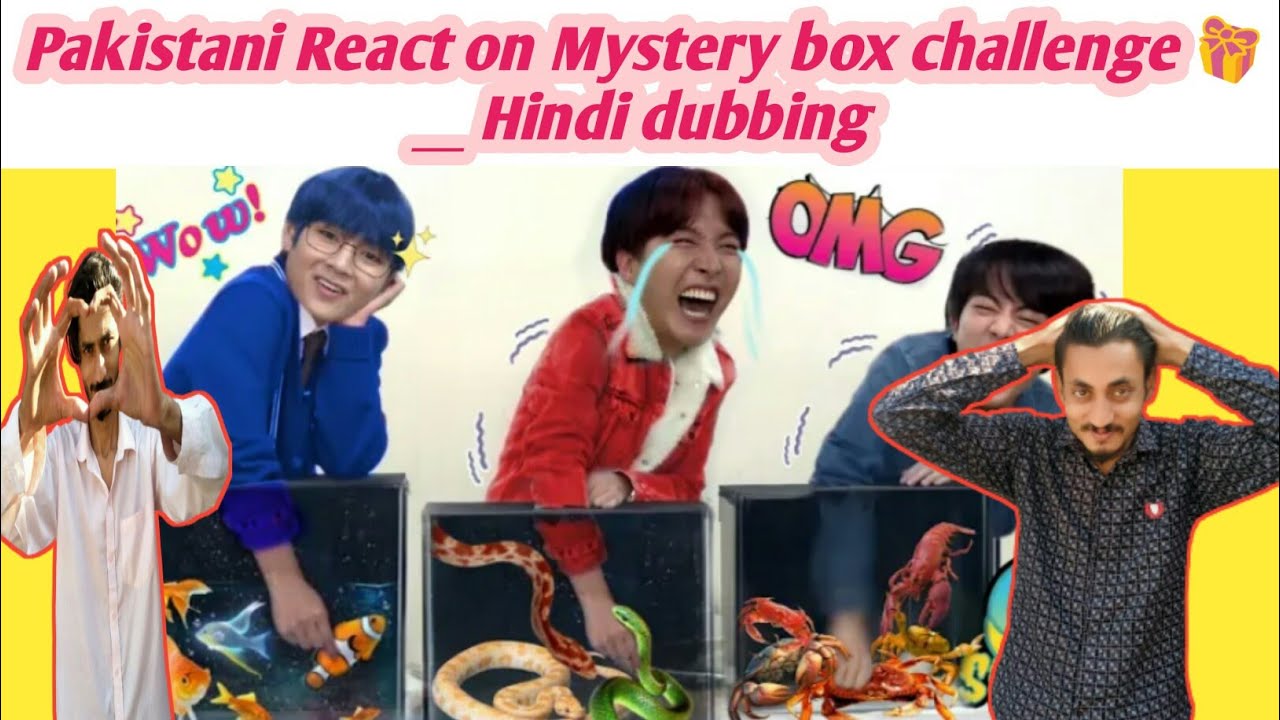 Pakistani Reaction on BTS Mystery box challenge 🎁 // Hindi dubbing | MHReaction
