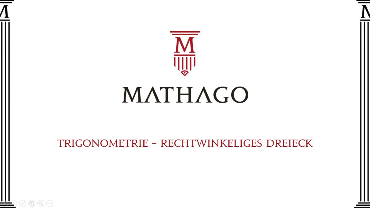 Trigonometrie Rechtwinkeliges Dreieck - Mathago