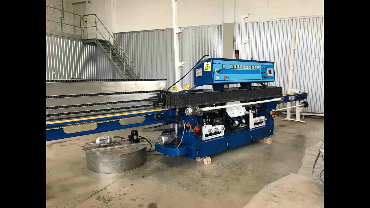 GlassBaltic | Completely overhauled vertical straight line edging machine BOVONE ELB 10