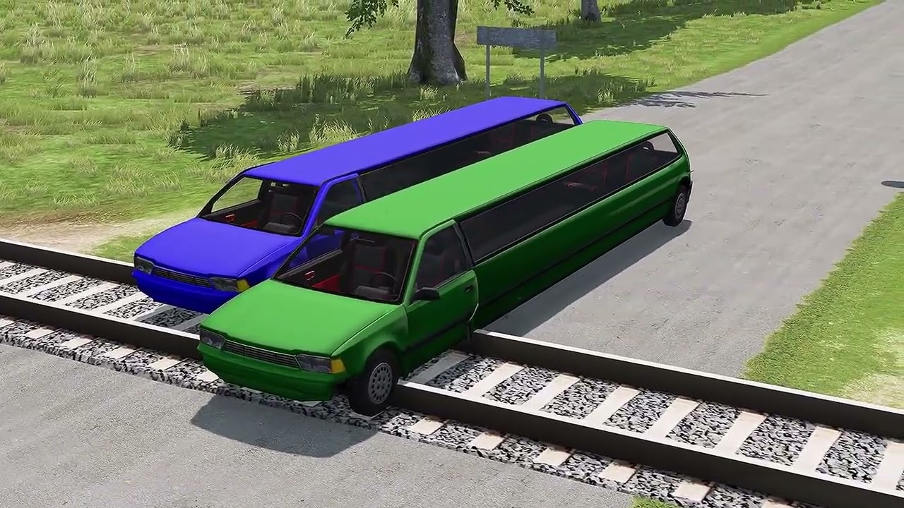 Car vs. Train: The Nail-Biting Rescue of a Stuck Vehicle