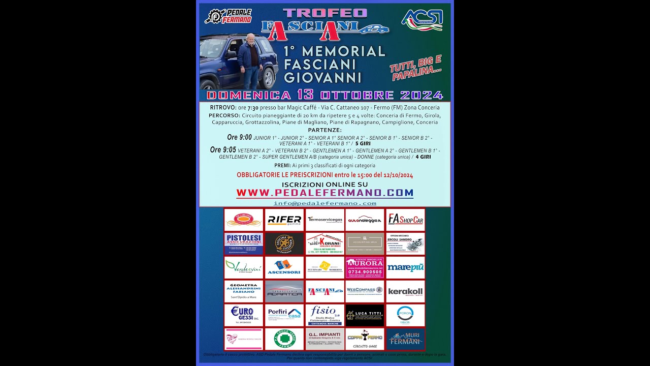 1° Memorial Giovanni Fasciani 13 10 24 puntata n 284 A Ruota Libera