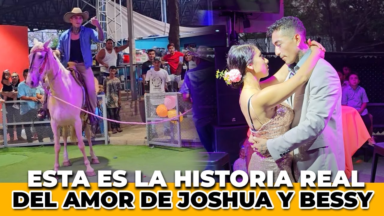 JOSHUA haría todo por el amor de Bessy. Llega en caballo para interpretar 