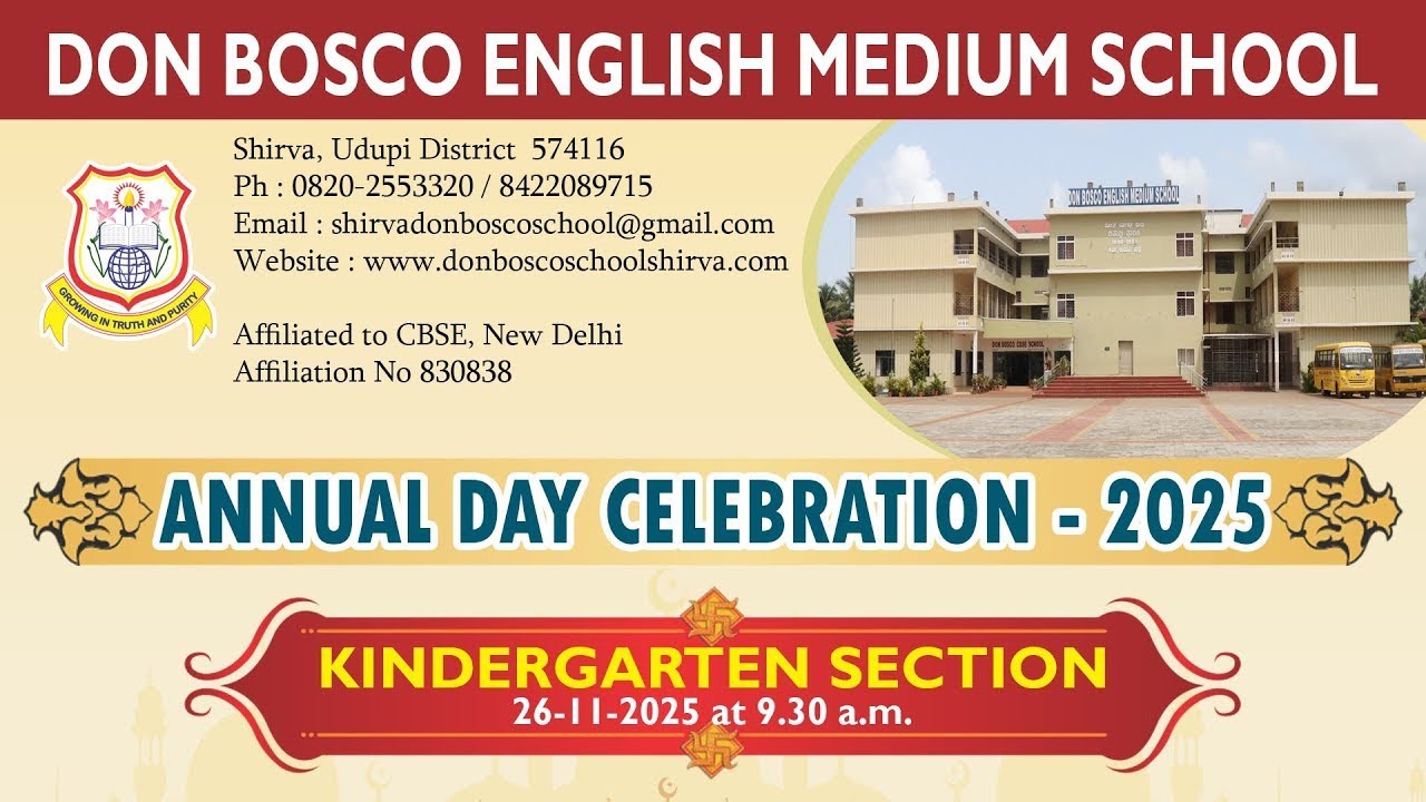 Don Bosco School Shirva  Kindergarten Annual Day 2025