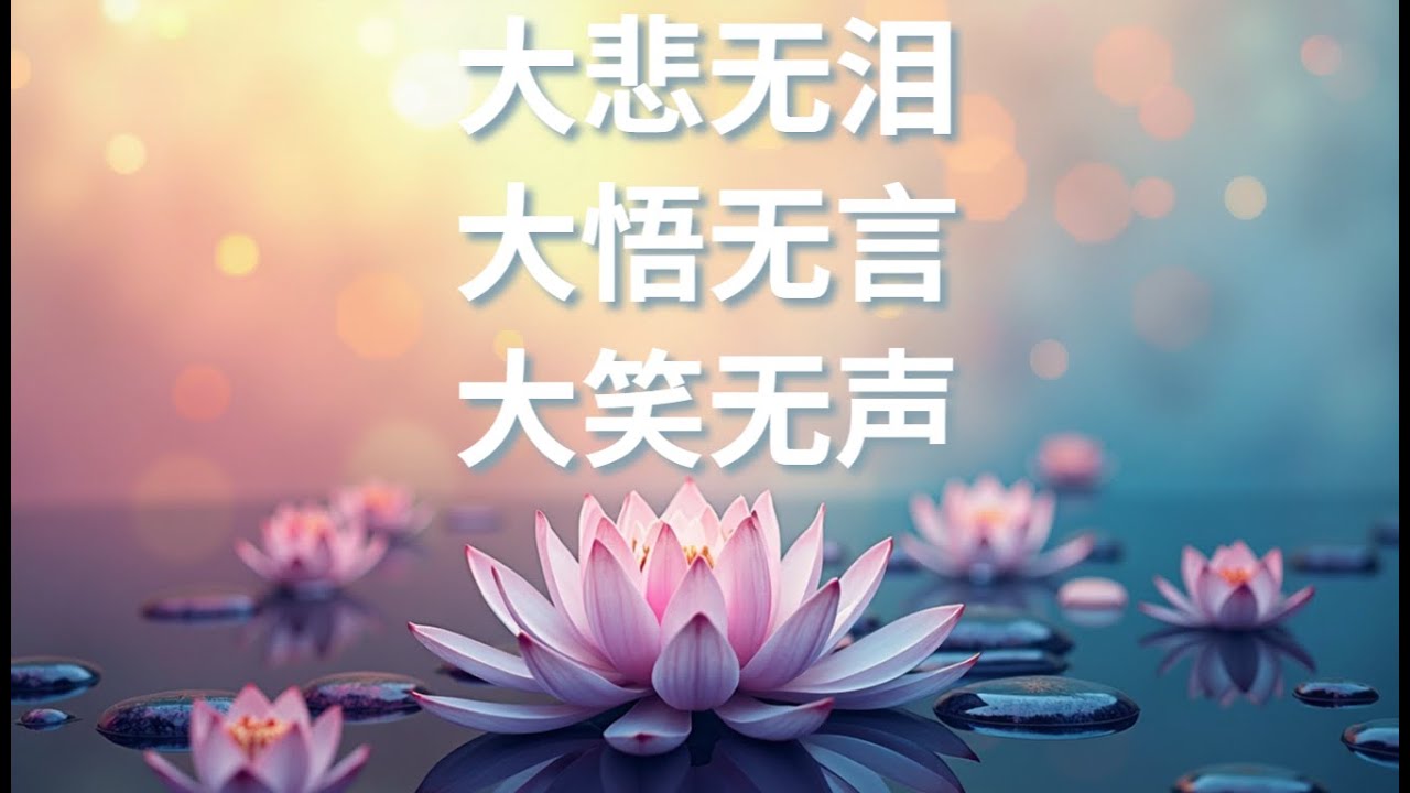 大悲无泪、大悟无言、大笑无声？ 佛法精髓解析！ 智慧人生 | 学佛开悟 | 佛法智慧 | 人生哲学