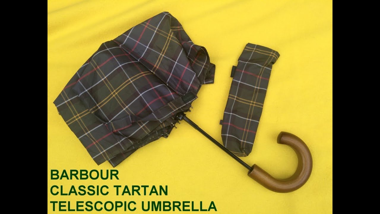 Barbour Classic Tartan Telescopic Umbrella Review.