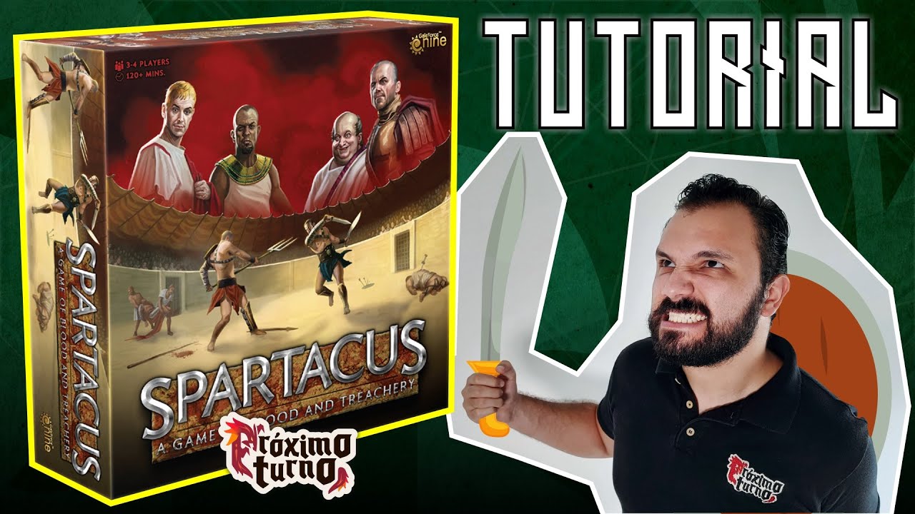 Cómo jugar SPARTACUS ⚔️ Un juego de SANGRE y TRAICIÓN | TUTORIAL + Reseña  @GaleForceNineGames​
