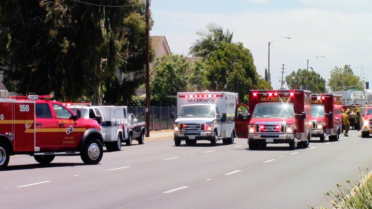 McCormick Amb. 1102, Squad 10, & Squad 158 Transporting