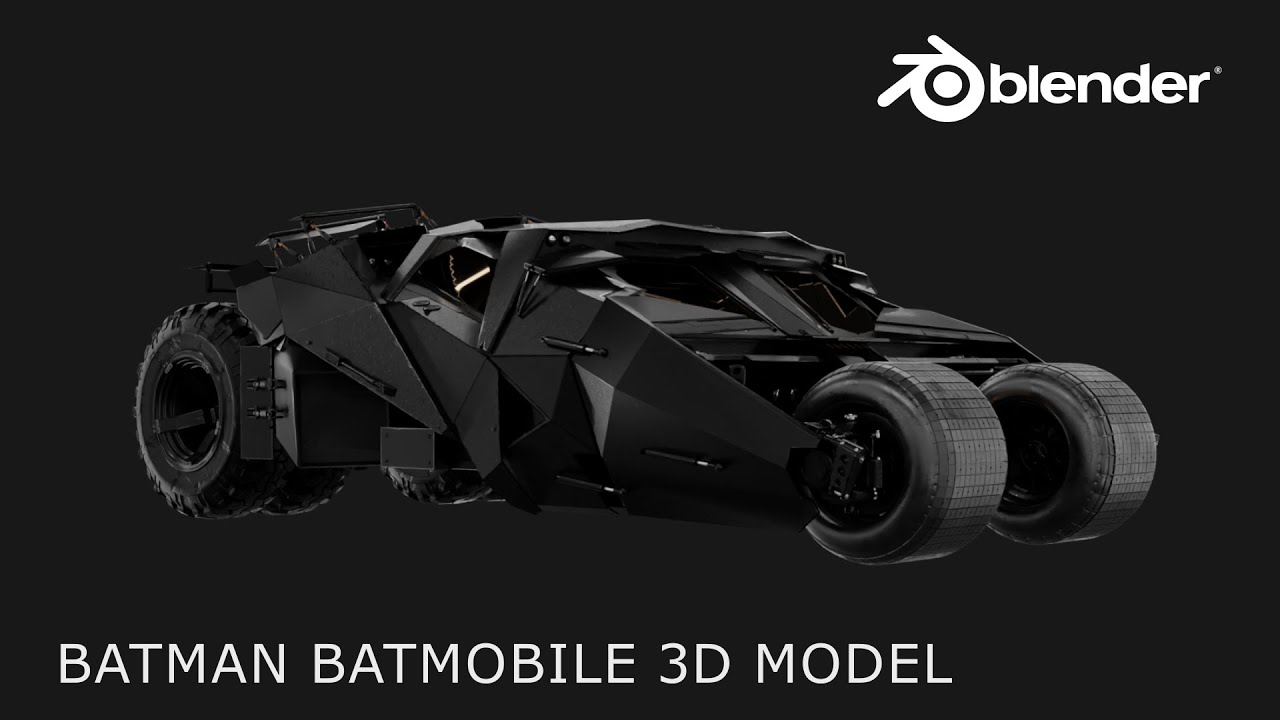 Hyper-Realistic Batmobile Model in Blender