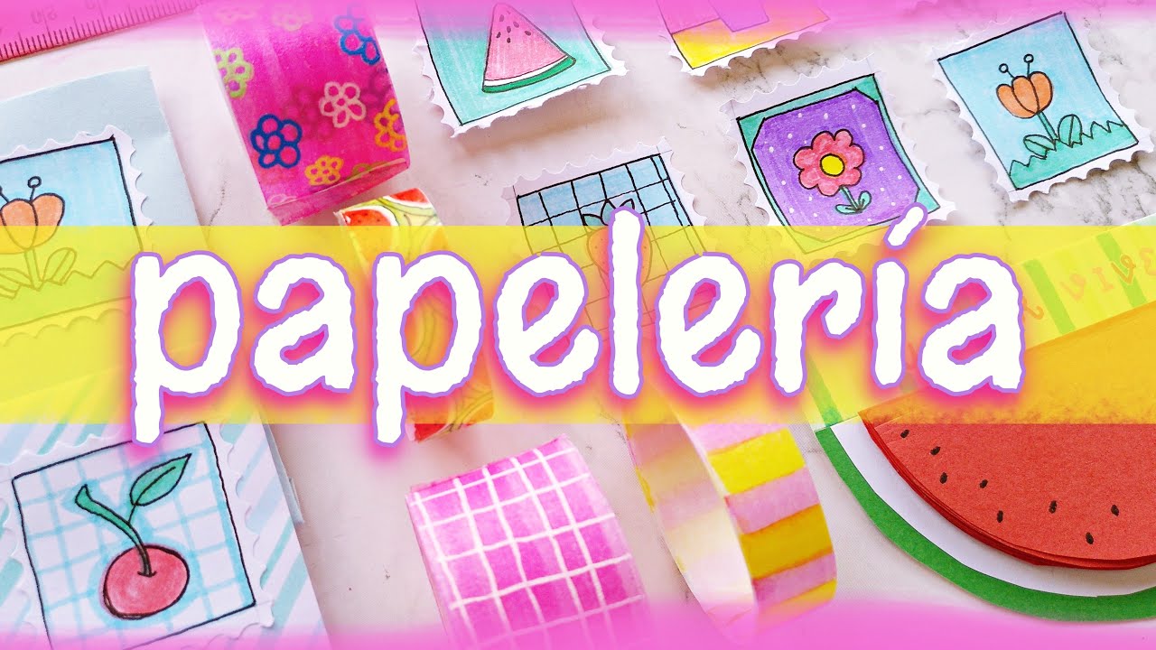 DISEÑO MI PROPIA PAPELERÍA BONITA (7) 🍉🍓MANUALIDADES CON PAPEL Y OTRAS  IDEAS  PARA HACER EN CASA