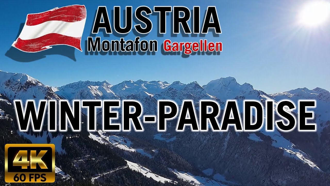 AUSTRIA 4K - Winterparadies Montafon Österreich - Drohnenflug