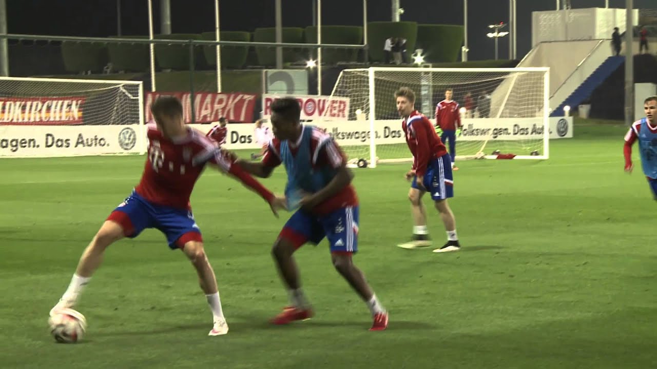 2 x 15 Minuten - Komplettes Trainingsspiel des FC Bayern in Doha - Whole training match FC Bayern