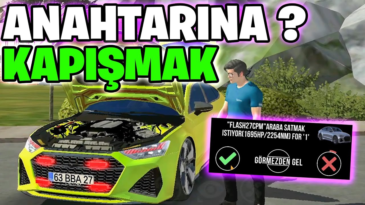 ANAHTARINA KAPIŞTIM ! Car Parking Multiplayer