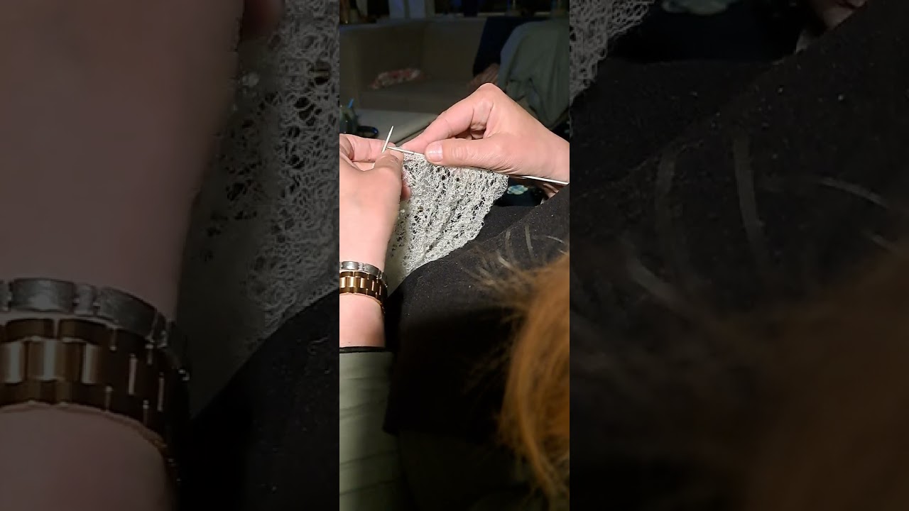 How I knit Fine Shetland Lace