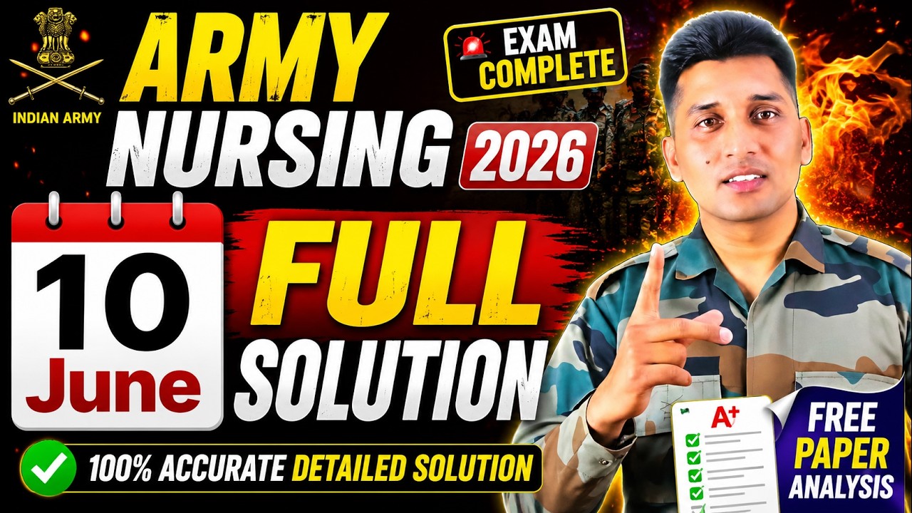 🔥 Army Nursing Assistant 10 June 1st Shift Full Paper Review 2026 | Expected Cut Off