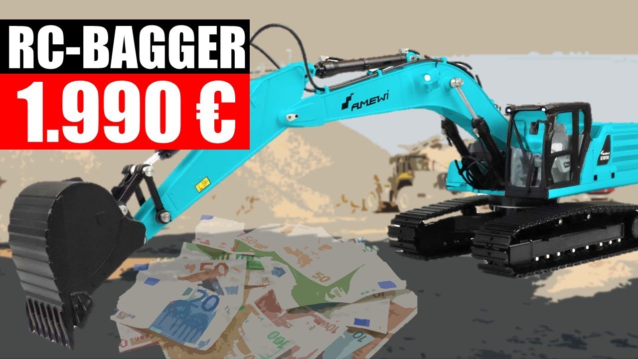 AMEWI Vollmetall Hydraulikbagger G101H 1:16 RTR