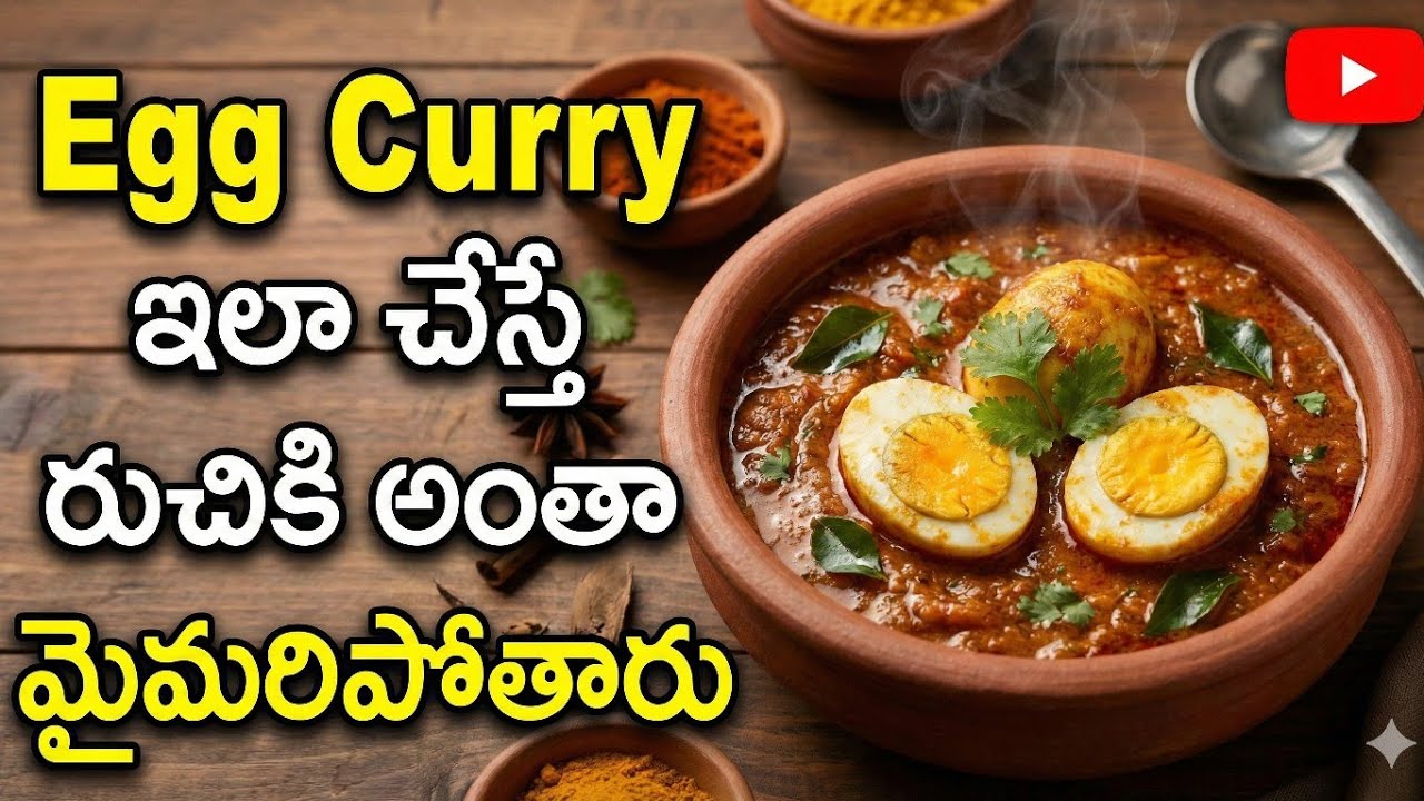 రుచికి మైమరిచిపోయే ఎగ్ కర్రీ ఇలా చేయండి! | Perfect Egg Curry Recipe in Telugu | కోడి గుడ్డు కూర 😋