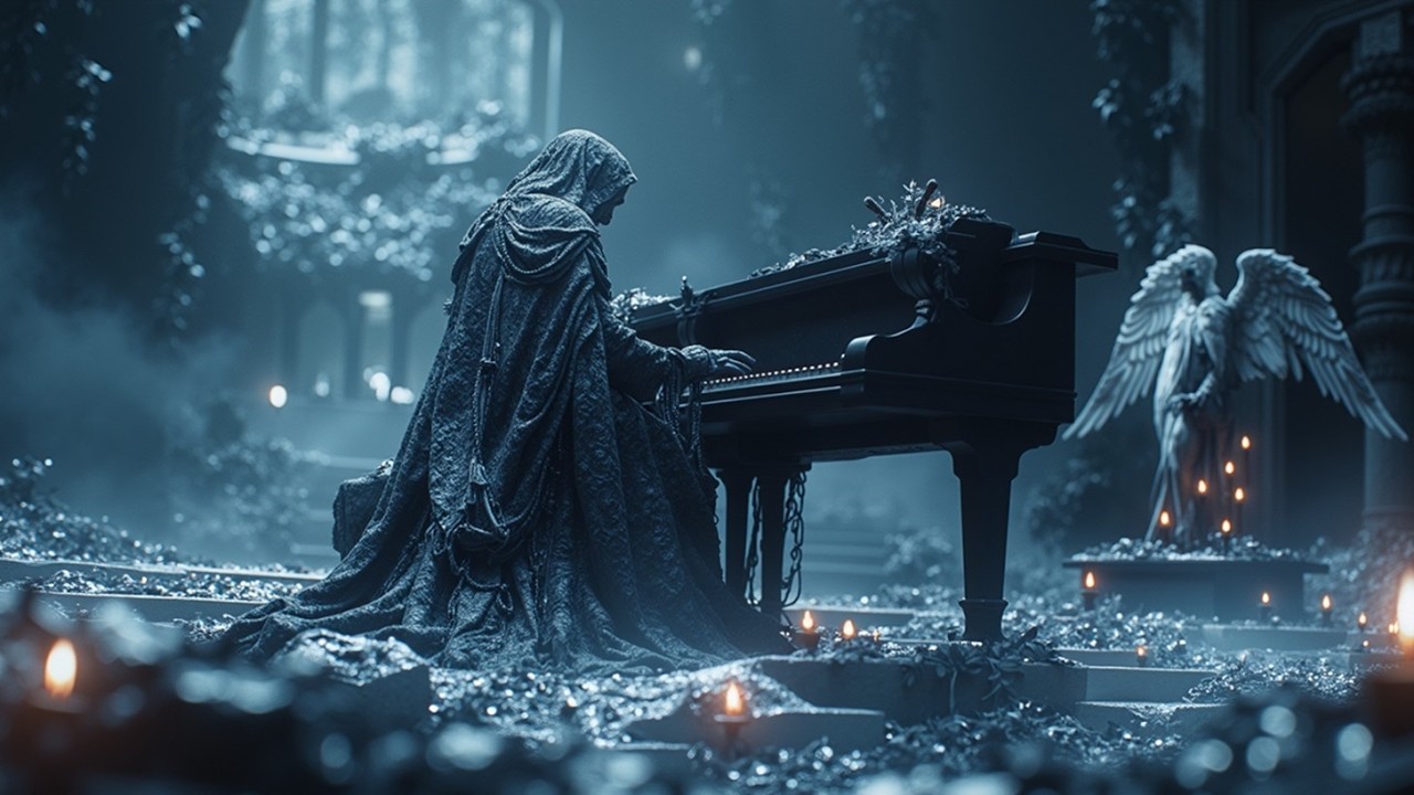 Haunted Melodies - Dark Violin and Emotional Piano Music for Gothic Ambient Atmosphere Only