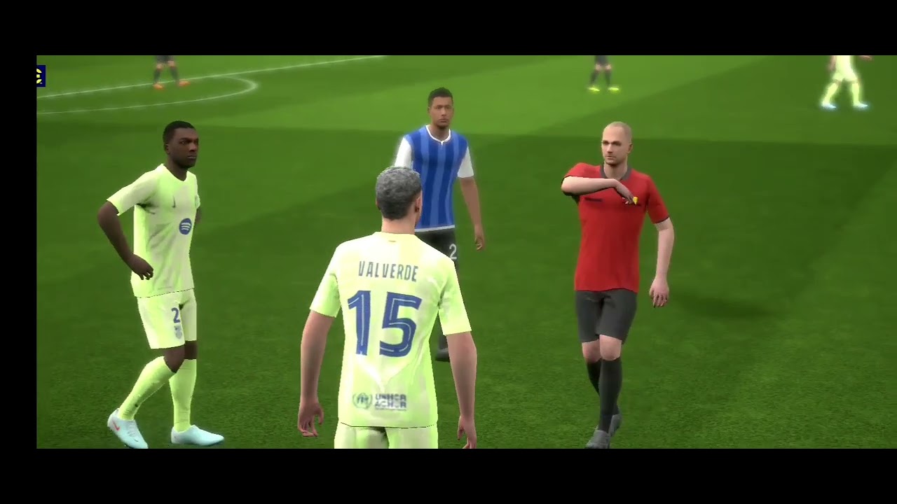 Eafootball pes. yellow card by valvarde and a banger🎯🔥 goal by messi at last⚽🔥