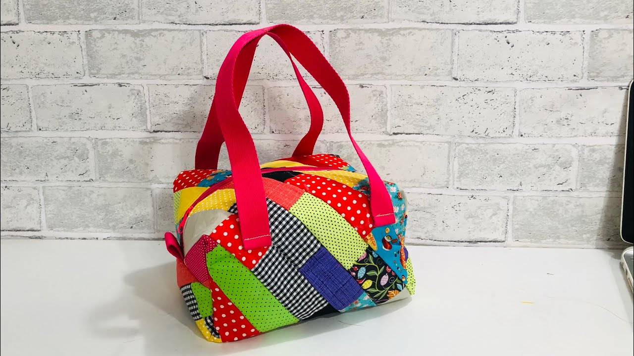Bolsa Box sem viés de  Retalhos