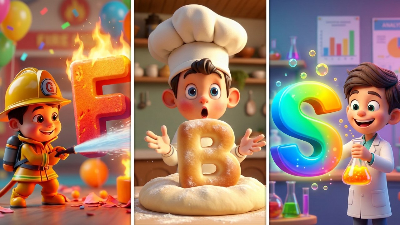 ABC Jobs Song for Kids | Learn the Alphabet with Fun Jobs A–Z! 