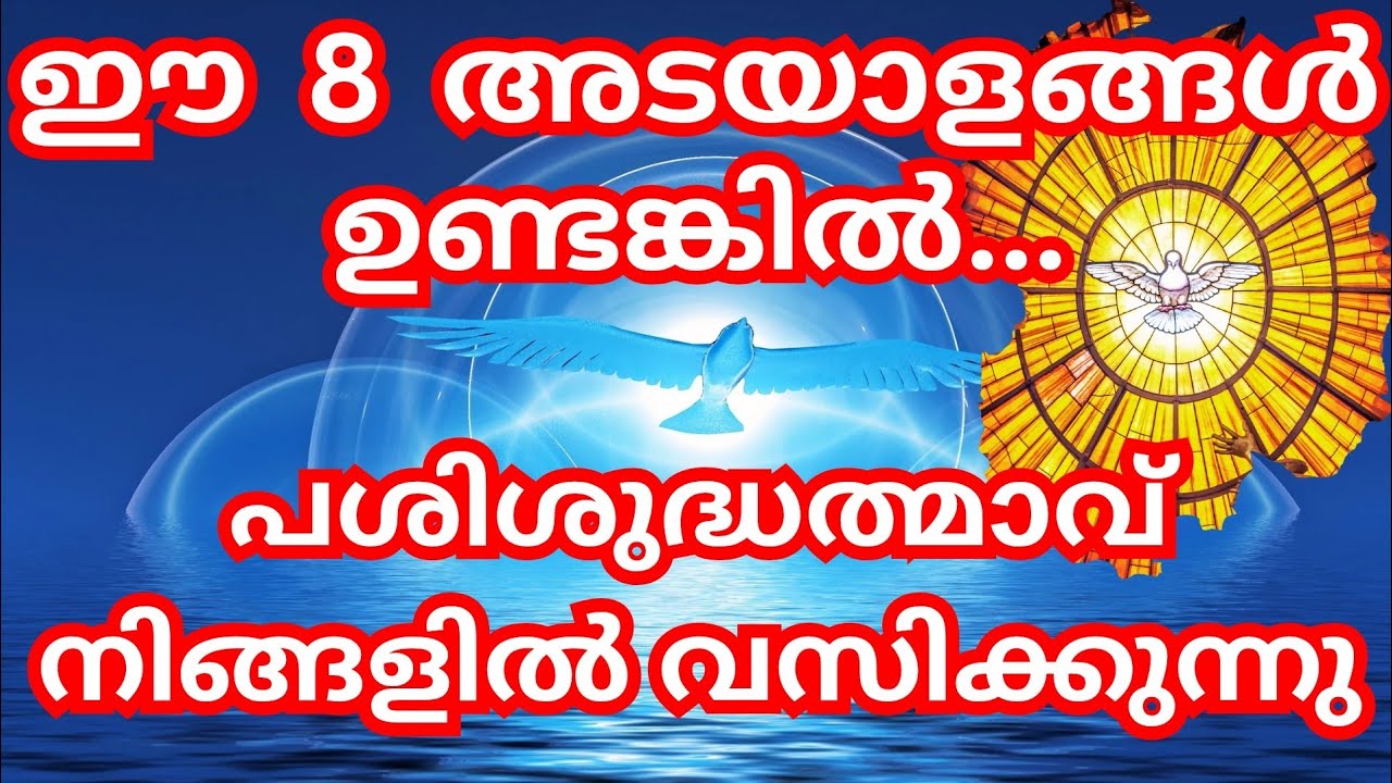 പരിശുദ്ധാത്മാവ് നിങ്ങളോടൊപ്പം  ഉണ്ടെന്നതിന്റെ 8 അടയാളങ്ങൾ |Holy spirit 