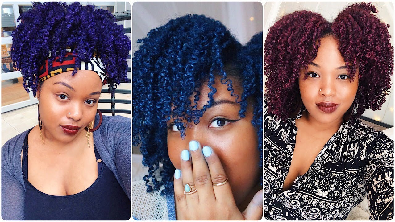 Purple, Blue, Red & Gold Hair w/ Mofajang's Temporary Hair Color Wax + DEMO