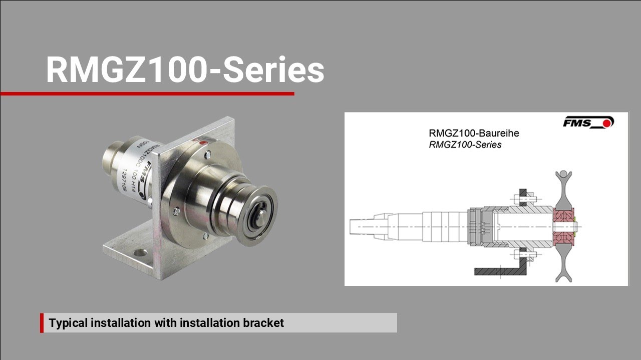 Installation of the RMGZ100-series for strand tension measurement.