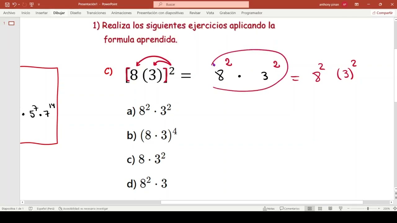 Leyes de exponentes   F 6 mkv