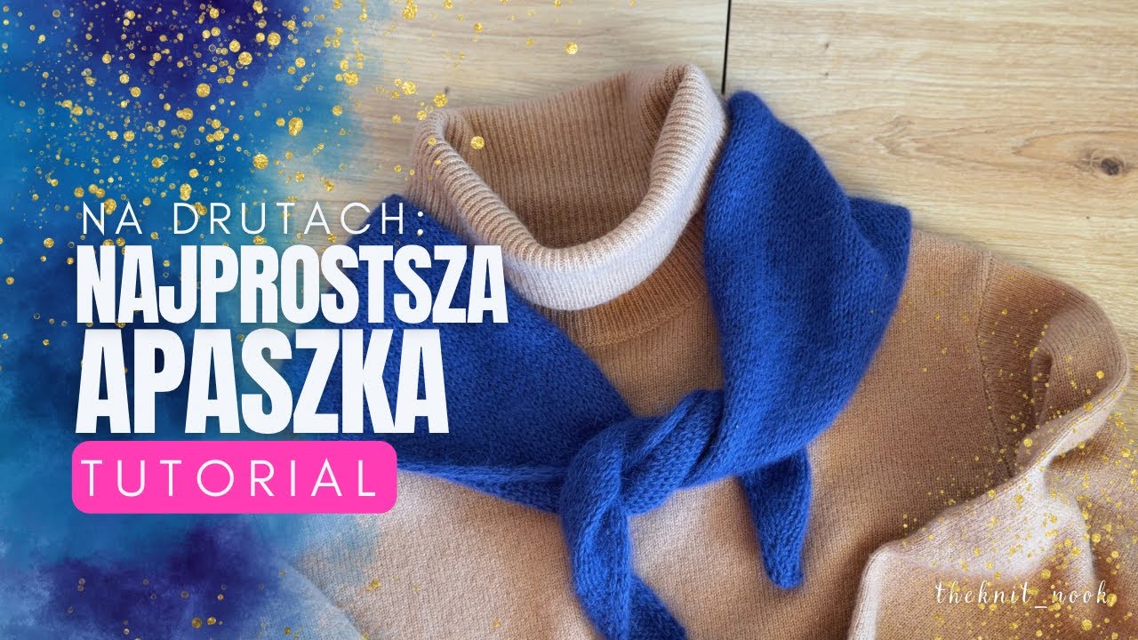 Prosta apaszka / chusta na drutach krok po kroku | dla początkujących | I-Cord  | tutorial