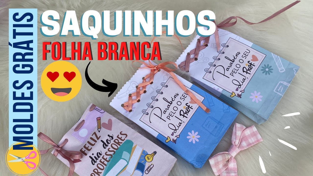 ORIGAMI SAQUINHO PARA PRESENTES