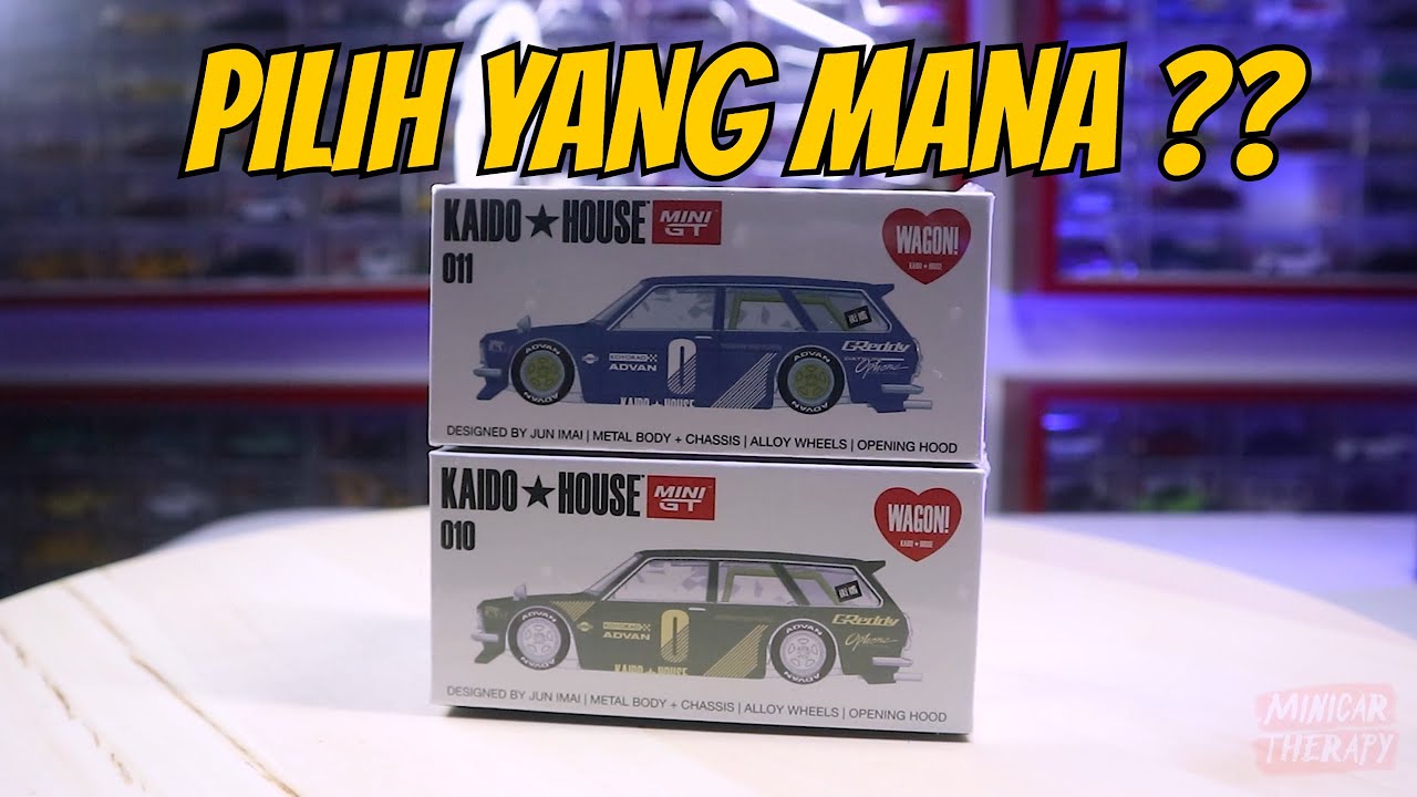 WORTH IT KAH DIBELI DUA2 NYA?? , MINI GT KAIDO HOUSE DATSUN WAGON