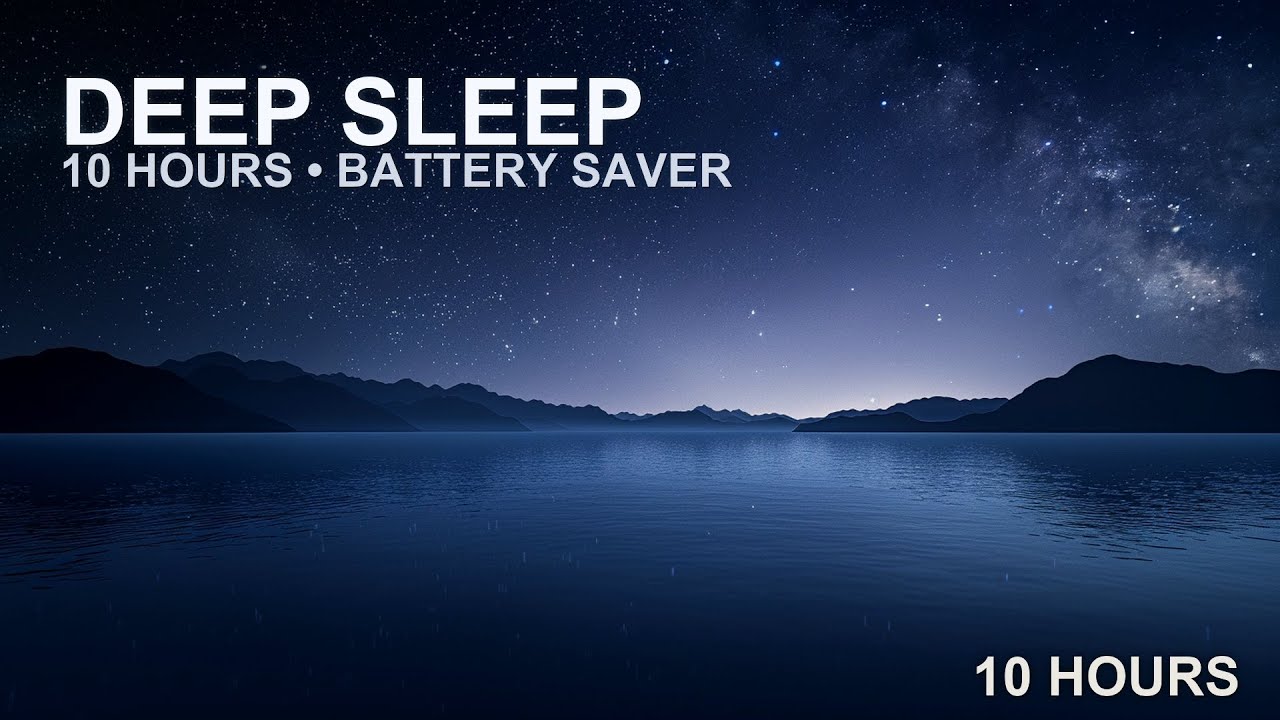 10 Hour Black Screen Sleep Music • Stable Night Signal | Uninterrupted Sound