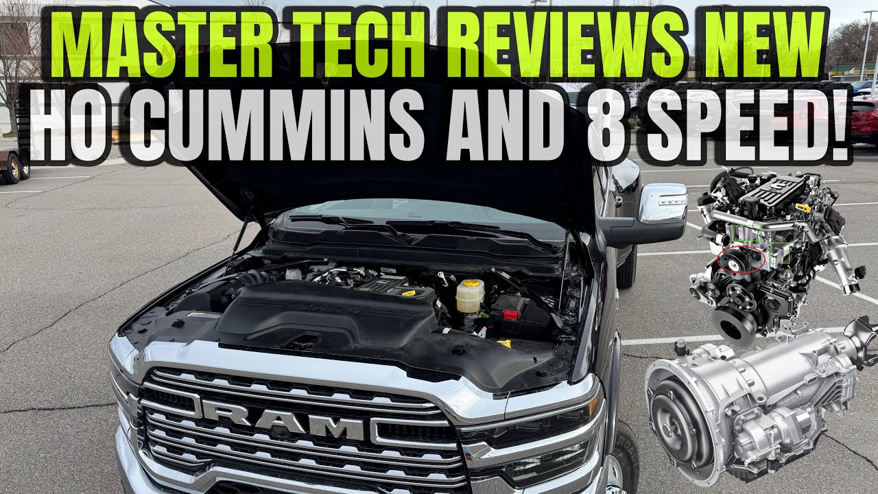 Master Tech Reviews Under The Hood Of The 2025 RAM HO Cummins And 8 Speed ZF Powerline!