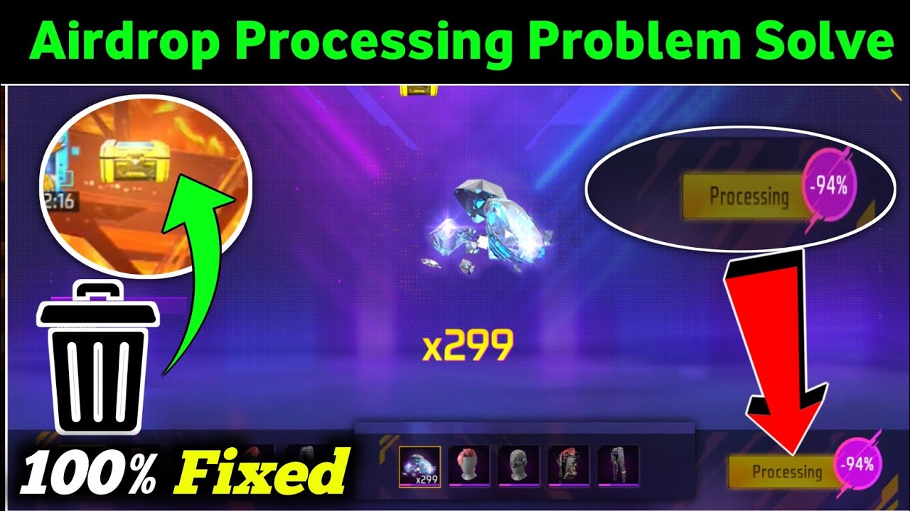 Free Fire Airdrop Purchase Processing Problem | Free Fire Top Up Purchase Problem Kaise Solve Kare