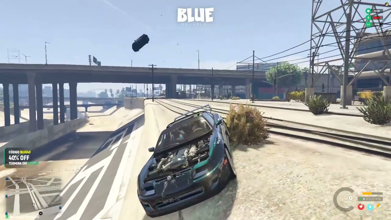 N&Atilde;O DEU PRO MANO POLICIAL - GTA RP - BLUERP