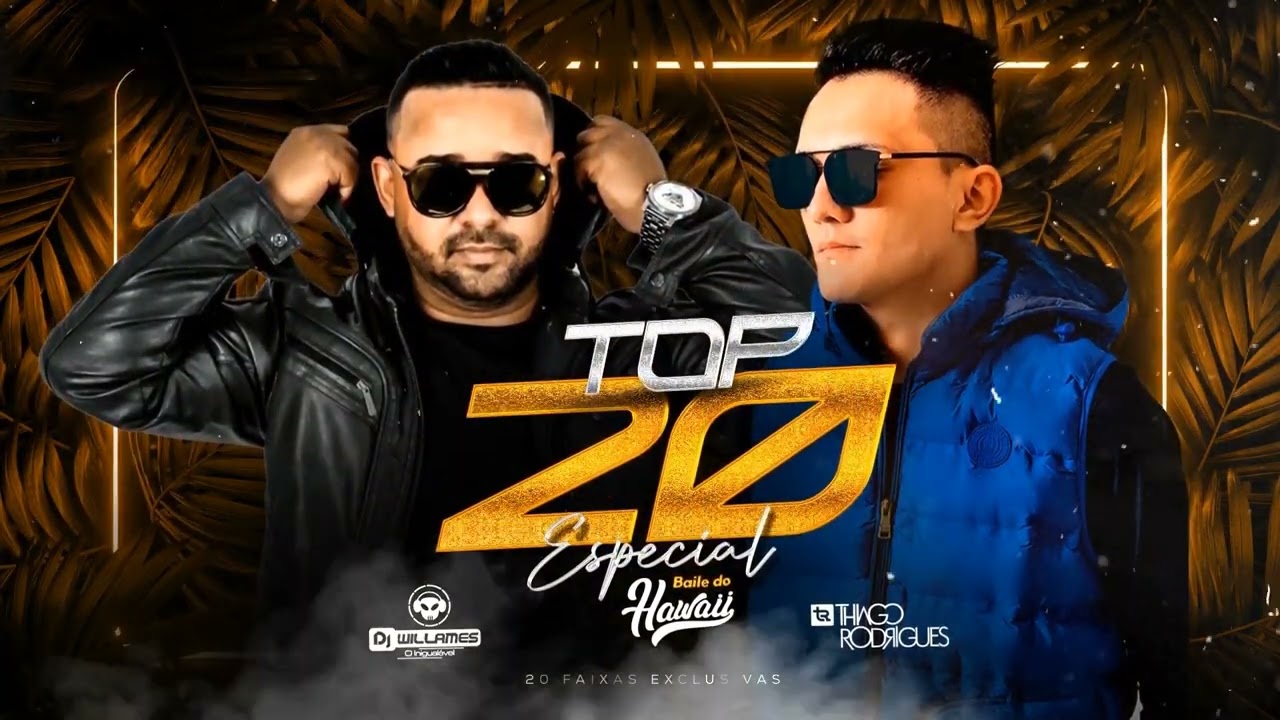 CD TOP 20 ESP. BAILE DO HAVAI - DJS THIAGO RODRIGUES & WILLAMES