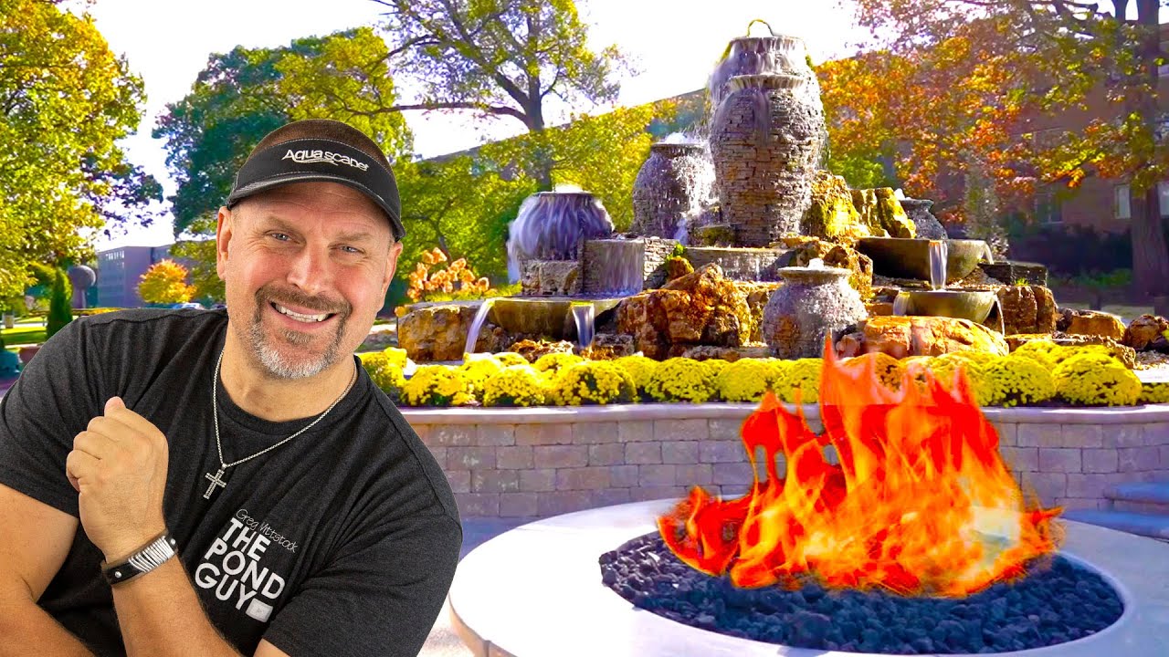EPIC FOUNTAIN DISPLAY with Fire Pit