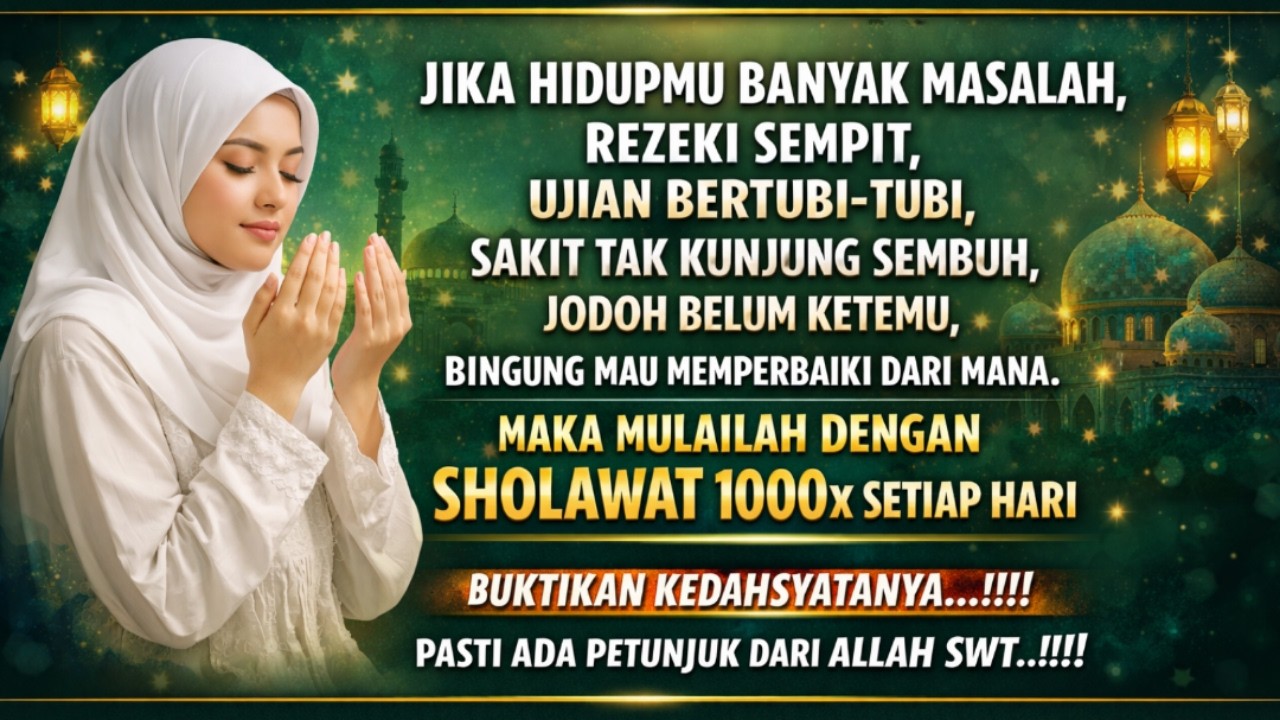 🔴 Live Sholawat Penarik Rezeki Paling Mustajab dan Dahsyat | 1000x Sholawat Setiap Hari