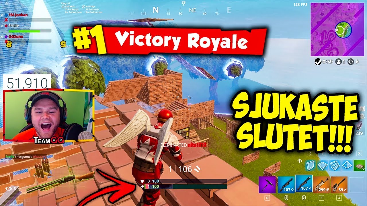 Vinner ENSAM kvar i Squad med 1hp!! - Fortnite