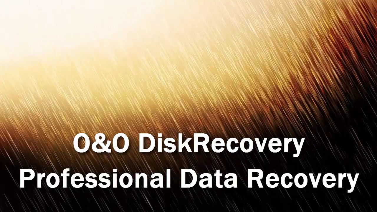O&O DiskRecovery - How to recover lost data - Windows